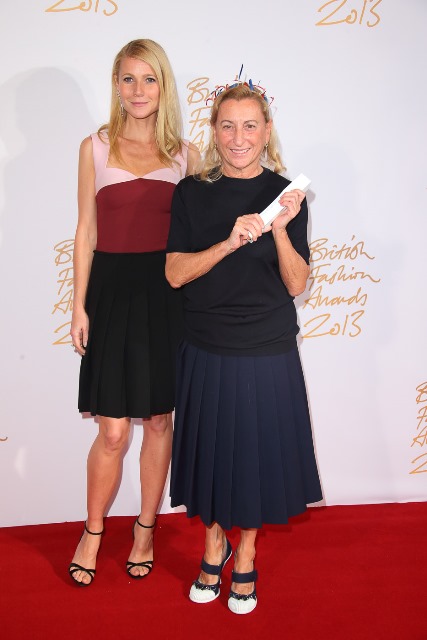 Gwyneth Paltrow & Miuccia Prada (International Designer of the Year)