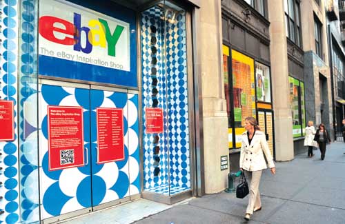 Uno store di eBay a New York