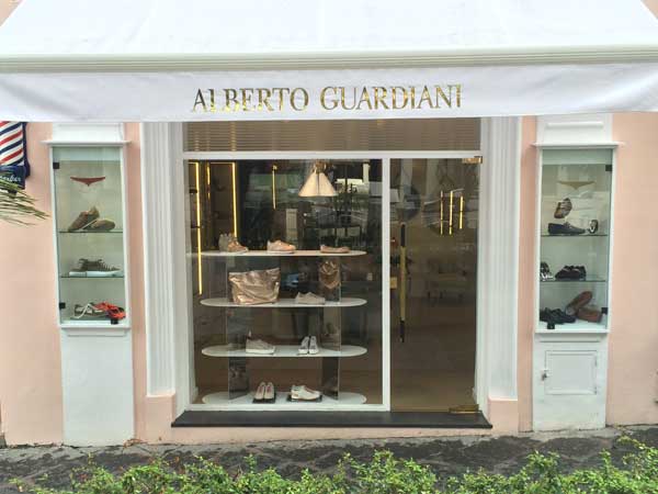 La boutique Alberto Guardiani a Capri