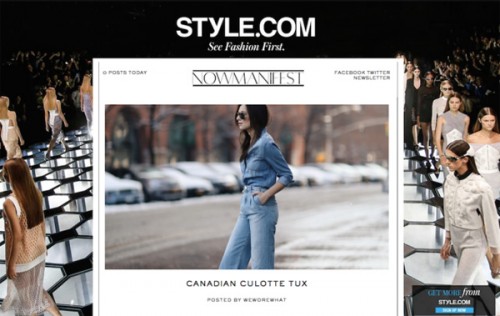 L'home page di Now Manifest
