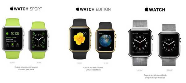 Tre proposte Apple Watch