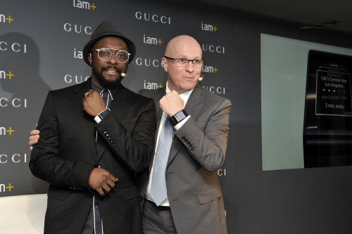 Will.i.am e Stéphane Linder, Presidente e Ceo di Gucci Timepieces