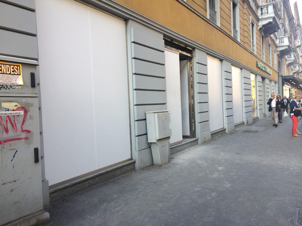 Gli spazi in Corso Vercelli che vedranno l'apertura di H&M