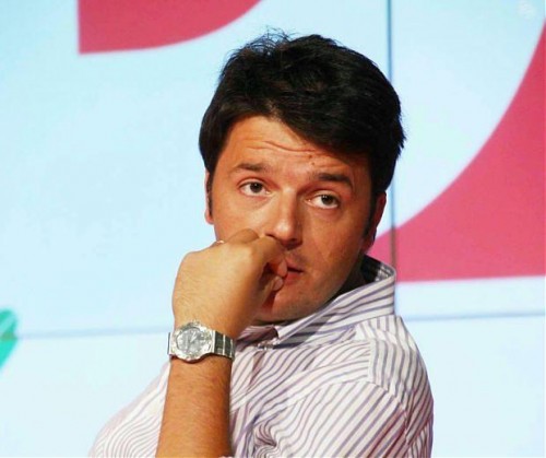Matteo Renzi con un Rolex al polso