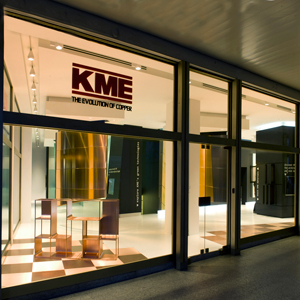 KME porta il rame in showroom a Milano