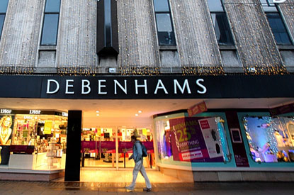 Debenhams aprirà in Russia a settembre