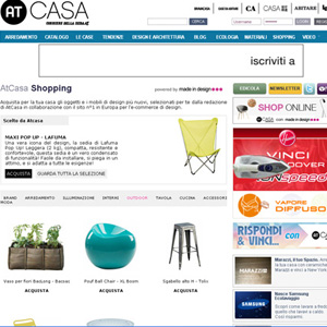 Con Made in Design l’e-commerce sbarca su AtCasa.it