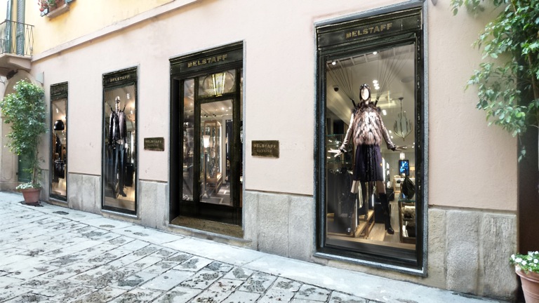 Belstaff Milan Facade Rendering