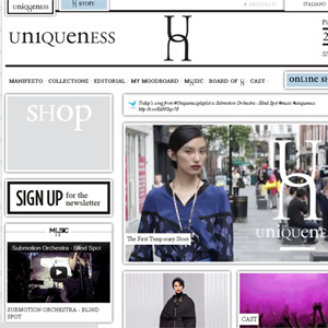 Temporary boutique per Uniquess a Milano