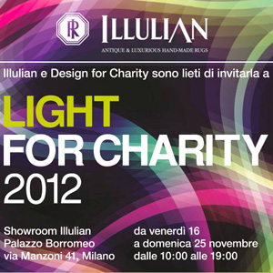 Illulian e Karim Rashid uniti per Design For Charity