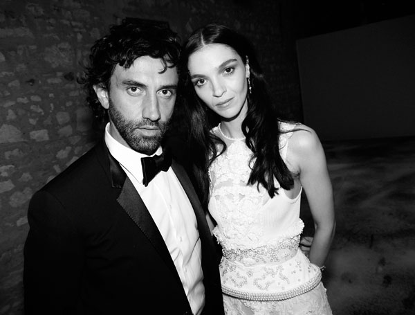 Riccardo-Tisci e la top model Mariacarla Boscono