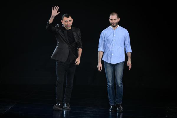 A sinistra, Nicola Formichetti