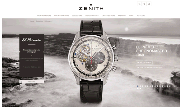 Sito web Zenith
