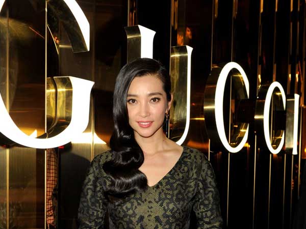 Gucci e Li Bingbing, eco-lancette con gli occhi a mandorla