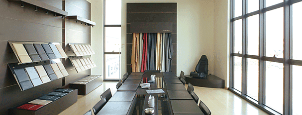 Lo showroom della Conceria Pasubio