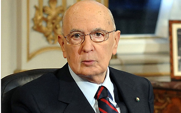 IL PRESIDENTE DELLA REPUBBLICA ITALIANA GIORGIO NAPOLITANO