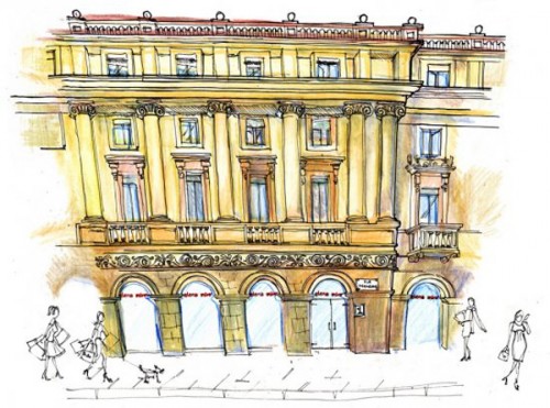 Progetto Elena Mirò in piazza della Scala