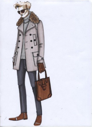 Bozzetto della collezione uomo Daywear