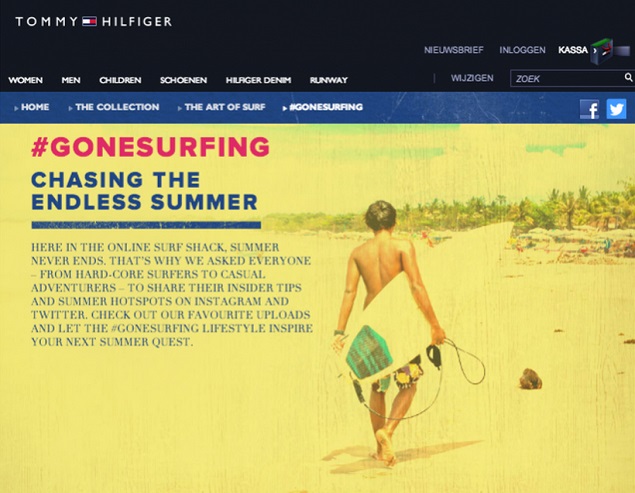 Tommy Hilfiger, la campagna surf in un hashtag