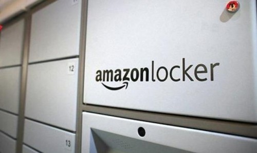 Un punto di raccolta Amazon Locker