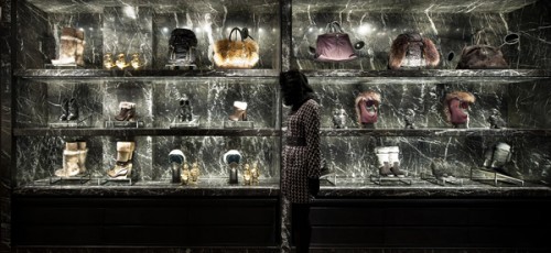 Il negozio Moncler di via Montenapoleone