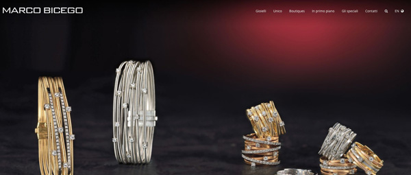 Marco Bicego, nuova immagine online