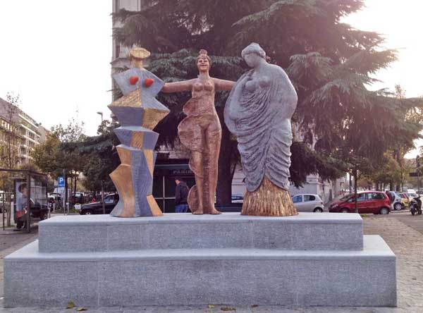 Fiume dona la scultura Le Tre Grazie a piazza Piemonte