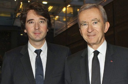 Antoine Arnault con il padre Bernard