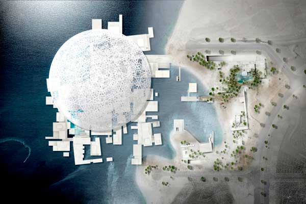 Il Louvre di Abu Dhabi prende forma