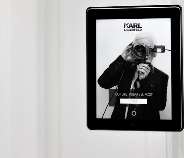 Da Karl Lagerfeld il selfie si fa in camerino