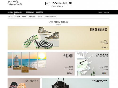 Homepage Privalia