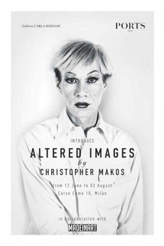 "Altered images by Christopher Makos"