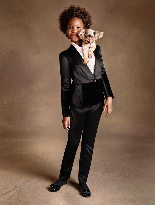 Quvenzhané Wallis in Armani Junior A/I 2014-15