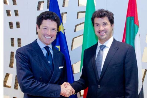 Matteo Marzotto, Presidente Fiera di Vicenza e HE Helal Saeed Al Marri, CEO Dwtc