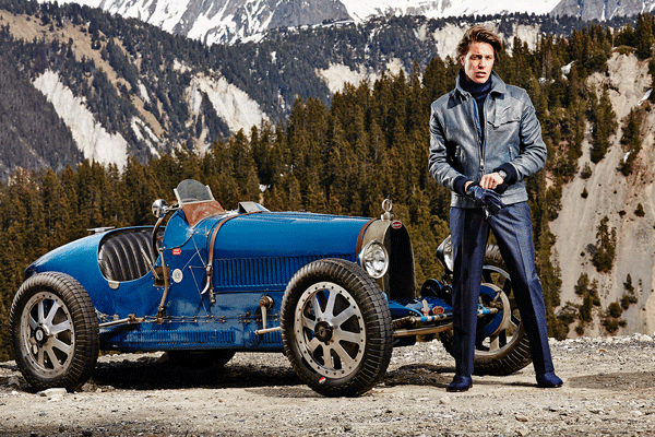 Gli scatti di Bugatti tra le Alpi innevate