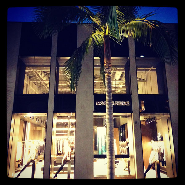 Dsquared2, prima boutique in America a Beverly Hills