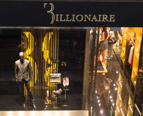Il nuovo store Billionaire Couture di Singapore