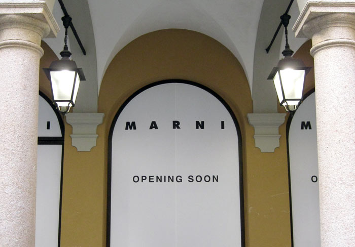 Nuovo store Marni in Montenapo