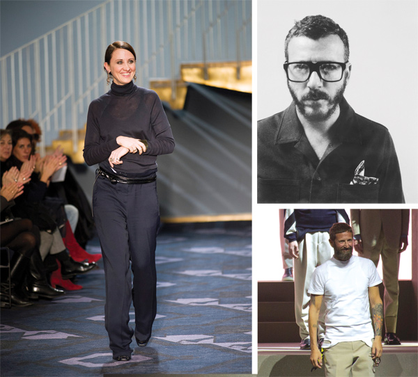 Da sinistra: Alessandra Facchinetti, Andrea Pompilio, Stefano Pilati