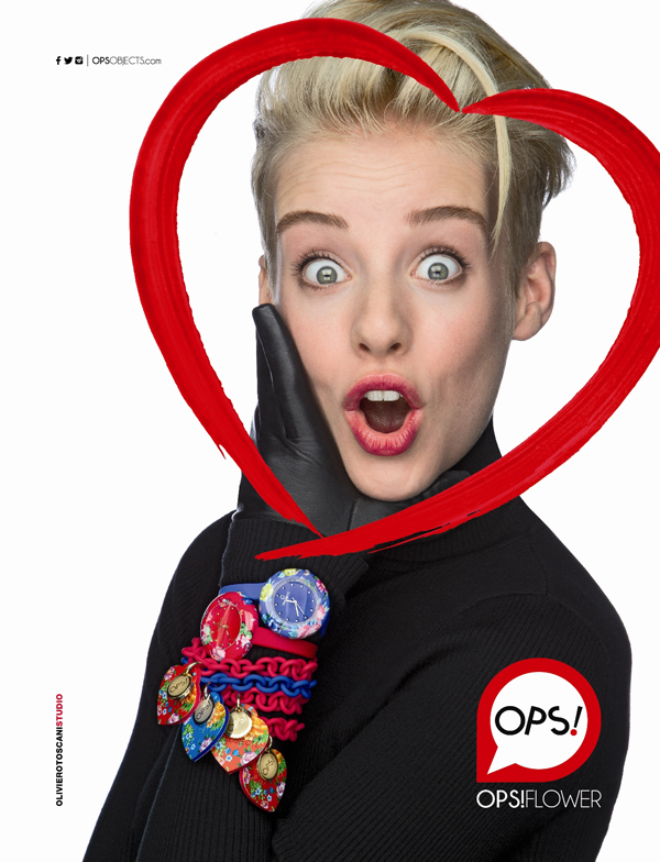 Toscani scatta la creatività di Ops! Objects