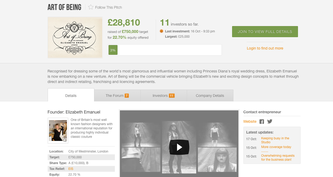 Emmanuel (che vestì Diana) lancia crowdfunding