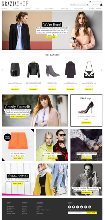 Grazia, prima testata in Italia con e-commerce moda