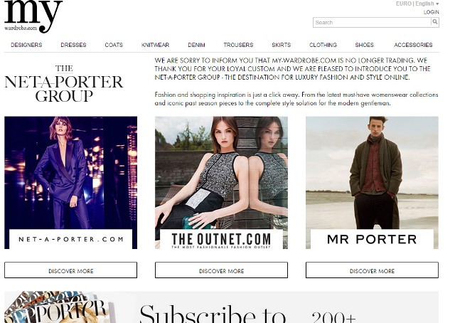 My Wardrobe cede il dominio a Net à porter