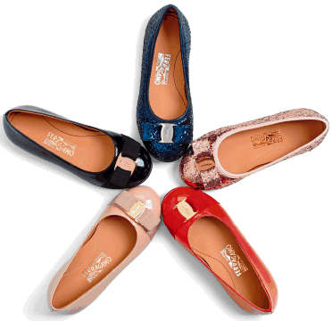 Ferragamo si fa mini con le ballerine