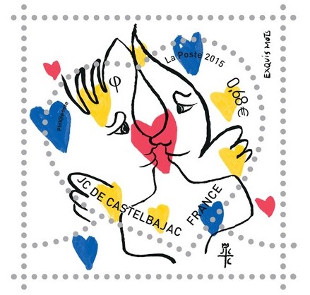 Francobollo fashion per San Valentino