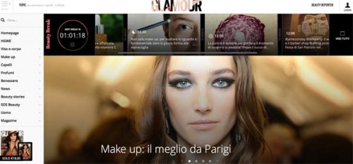 L'home page di Glamour