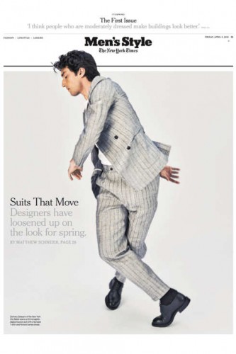 Prima pagina di Men's Style.