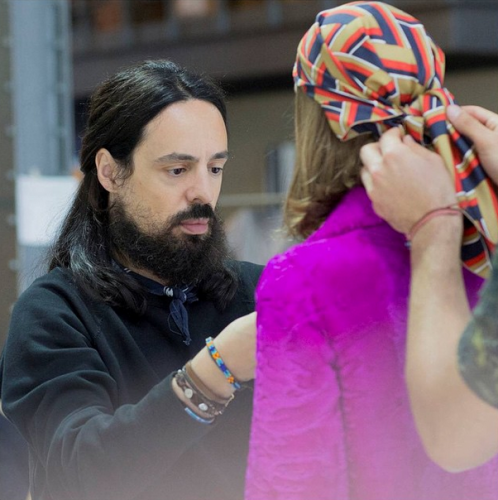 Backstage della sfilata resort 2016 Gucci (dall'account Instagram).