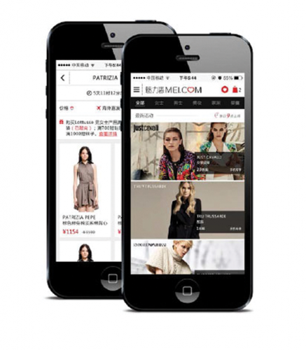 Due screen della versione mobile. 