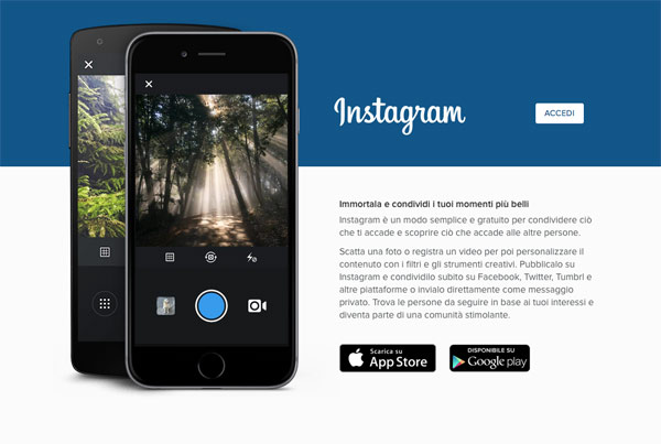 La pubblicità arriva anche su Instagram